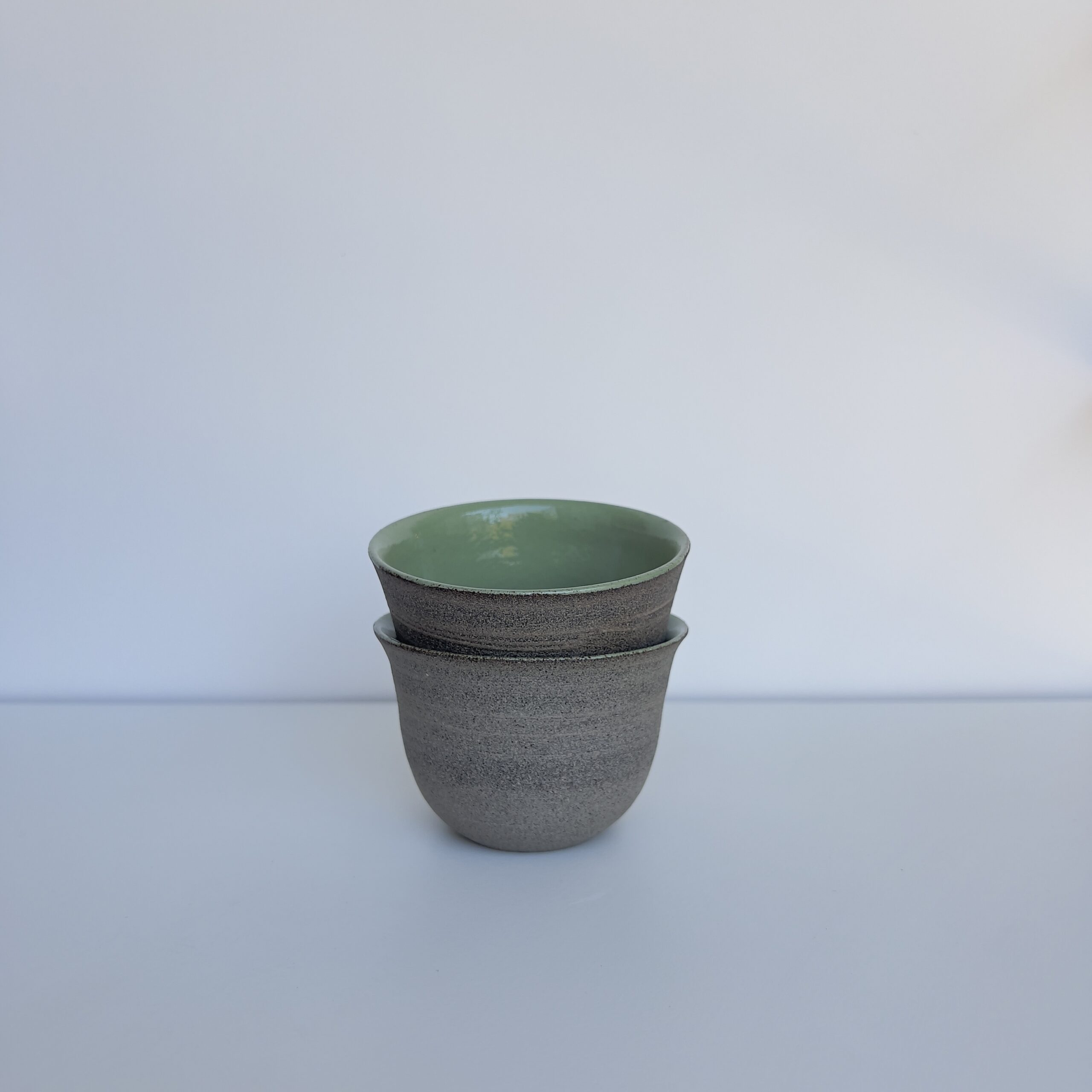 klassisk kop - beige og sage, lav - Billede 5